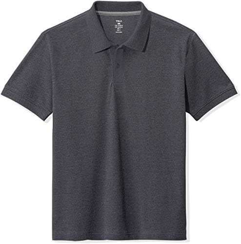 TSLA 1 veya 2 Paket erkek Pamuk Pike polo gömlekler, Klasik Fit Kısa Kollu Katı Casual Gömlek, performans Streç Golf Gömlek