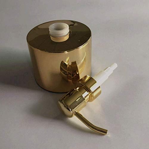Sıvı sabun Kutusu Modern Yuvarlak Altın Losyon Şişesi Küçük Metal Doldurulabilir Sıvı El Sabunu Dispenseri pompa şişesi Mutfak Banyo