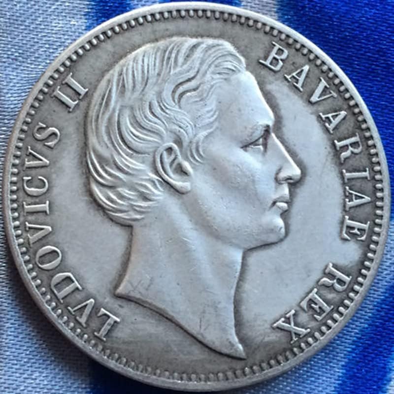 1867 Alman Paraları Bakır Gümüş Kaplama Antika Paralar Paraları el sanatları Koleksiyonu blowable