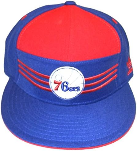 adidas Philadelphia 76ers Yatay Şeritli Düz Faturalı Şapka-7 1/8