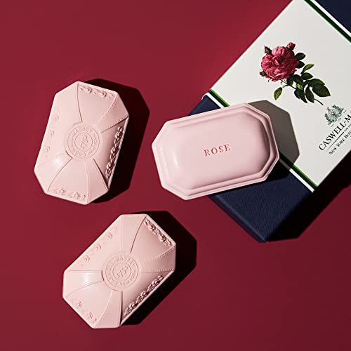 Caswell-Massey Üçlü Öğütülmüş NYBG Beatrix Rose Üç Sabun Seti, Kadınlar İçin Kokulu ve Nemlendirici Banyo Sabunu, ABD'de Üretilmiştir,