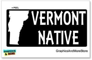 GRAFİKLER ve DAHA FAZLASI Vermont Yerli Eyalet Gururu - Pencere Tamponu Soyunma Çıkartması