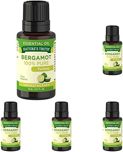 Nature's Truth Vitaminler Bergamot Esansiyel Yağı, Bergamot, 0,51 Sıvı Ons (5'li Paket)