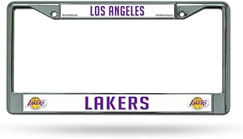 Trik Topz NBA Los Angeles Lakers Plaka Çerçevesi, Gümüş, Bir Boyut