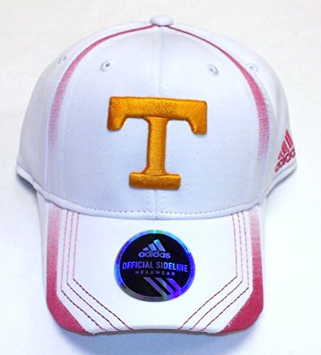 adidas NCAA Tennessee Gönüllüleri Meme Kanseri Bilinçlendirme Oyuncuları Sideline Performance Flex Şapka-Beyaz