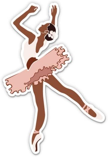 Balerin Bale Sticker-3 laptop etiketi - Su Geçirmez Vinil Araba, Telefon, Su Şişesi-Dans Dansçı Çıkartması