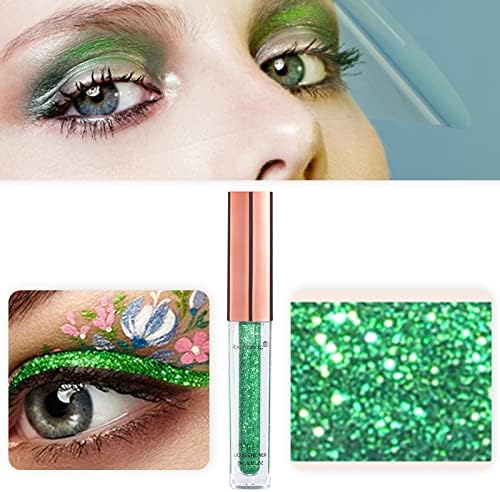Glitter Eyeliner Göz Farı Su Geçirmez Sweatproof Uzun Ömürlü Leke Geçirmez Renkli Göz Güzellik Makyaj