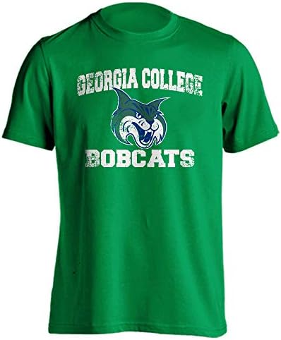 Georgia Koleji Bobcats Retro Sıkıntılı kısa kollu tişört
