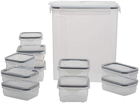 Mutfak Detayları 26 Parça Gıda Saklama Kabı Seti / 13 Konteyner ve 13 Kapak | Hava Geçirmez | İstiflenebilir | BPA İçermez | Mikrodalga