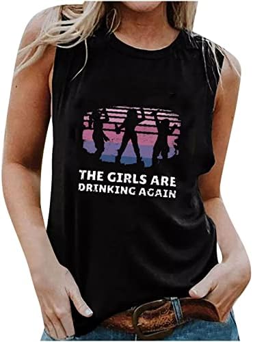 Egzersiz Kadınlar için Tops, Aziz patrick Günü Tank Top Vintage Plaj Grafik Tees Komik Rahat Yelek Shamrock Kolsuz Üst