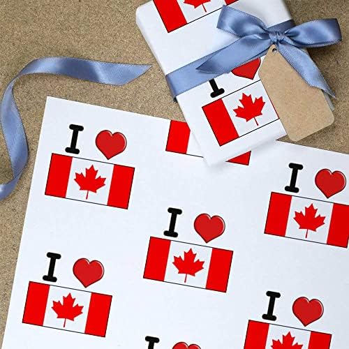 5 x A1 'Kanada'yı Seviyorum' Hediye Paketi / Ambalaj Kağıdı Sayfaları (GI00060552)