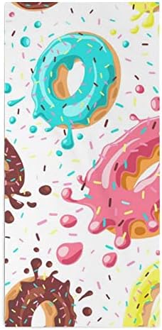 Renkli Donuts mikrofiber el havlusu süper emici havlu hızlı Kuru lif