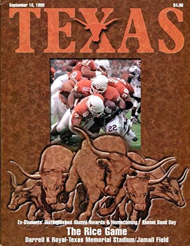 1999 Texas Longhorns-Pirinç Baykuşları Futbol Programı-Üniversite Programları