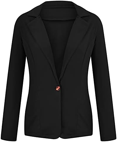 Kadın Bahar Üstleri 2023 Açık Ön Cepler Hırka resmi kıyafet Uzun Kollu Bluz Ceket Artı Boyutu Üstleri