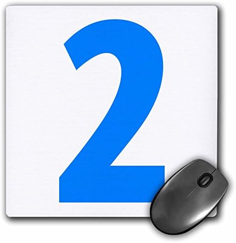 3dRose 8 X 8 X 0.25 Mutlu 2. Doğum Günü Erkek Bebek Mavi Mouse Pad (mp_112246_1)